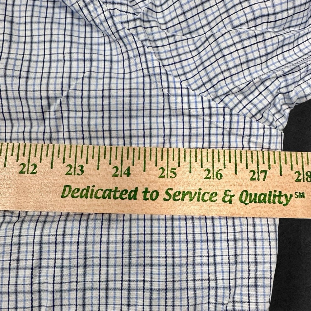UNTUCKit Shirt Men 3XL Casarena Blue Check Long Sleeve Pocket Button Down Cotton - Picture 7 of 9